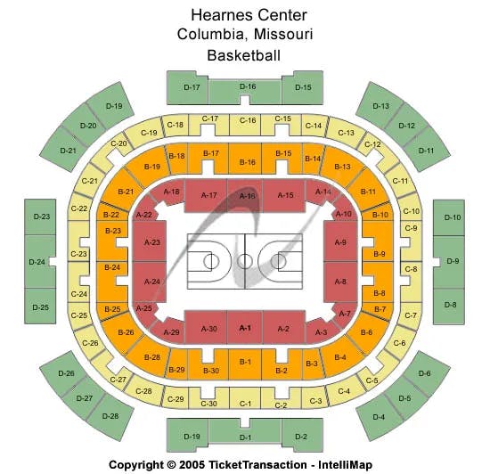  BASKETBALL Seating Map Seating Chart