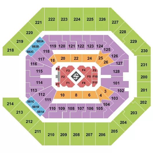  DAVE CHAPPELLE Seating Map Seating Chart