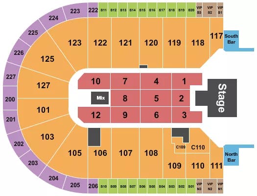  MELANIE MARTINEZ Seating Map Seating Chart