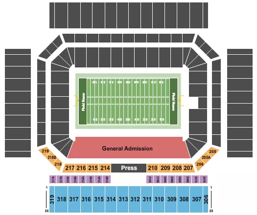  BANDS OF AMERICA Seating Map Seating Chart
