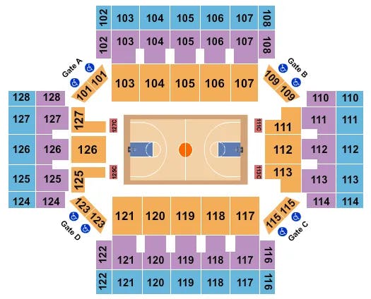  BASKETBALL Seating Map Seating Chart