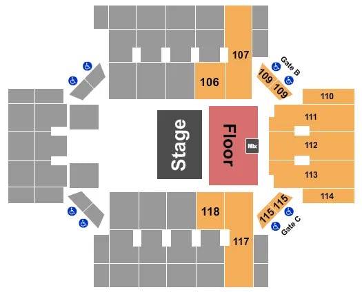  BLIPPI THE MUSICAL Seating Map Seating Chart