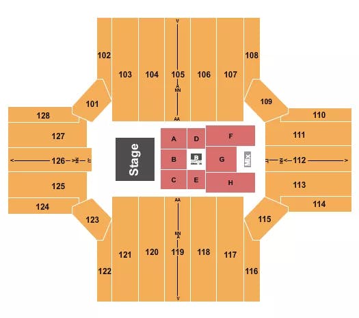  CASTING CROWNS Seating Map Seating Chart