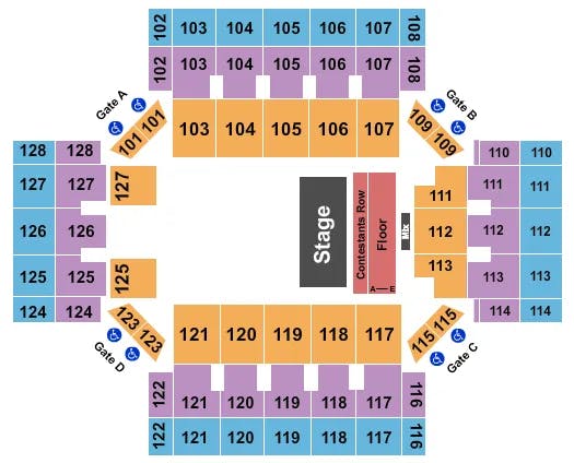  THE PRICE IS RIGHT Seating Map Seating Chart