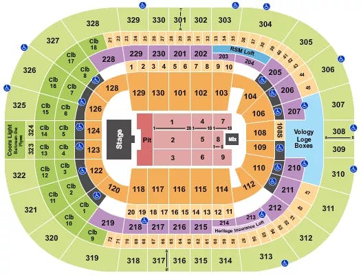  ALAN JACKSON Seating Map Seating Chart