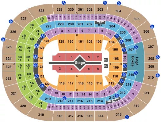  ALICIA KEYS Seating Map Seating Chart