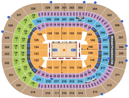  BASKETBALL 2 Seating Map Seating Chart