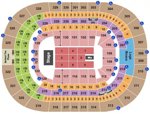  ENDSTAGE 7 Seating Map Seating Chart