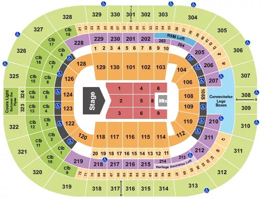  GLORIA TREVI Seating Map Seating Chart