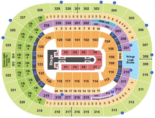  JENNIFER LOPEZ Seating Map Seating Chart