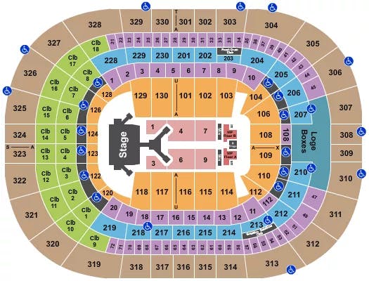  JONAS BROTHERS 2 Seating Map Seating Chart