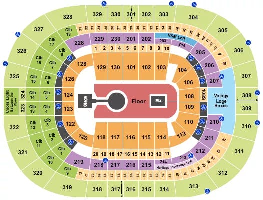  KID CUDI Seating Map Seating Chart