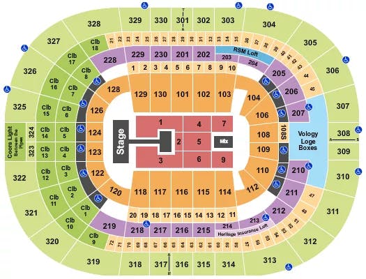  KIRK FRANKLIN Seating Map Seating Chart