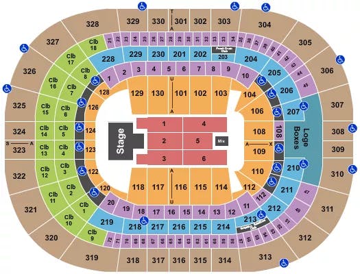  MELANIE MARTINEZ Seating Map Seating Chart