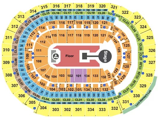  CHILDISH GAMBINO Seating Map Seating Chart