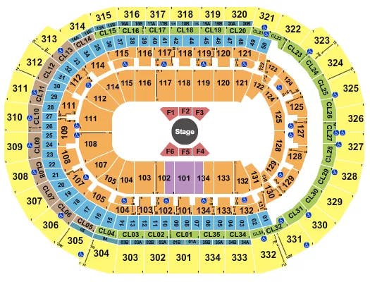  CIRQUE CORTEO Seating Map Seating Chart