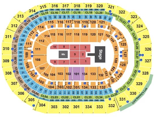  JHENE AIKO Seating Map Seating Chart