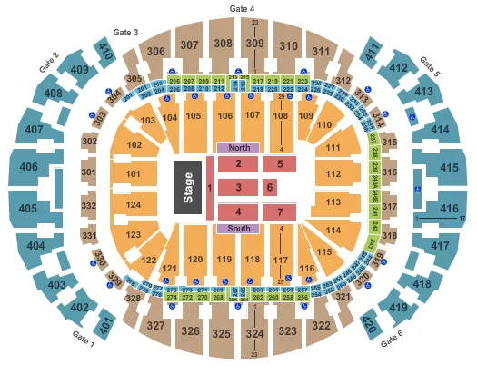  END STAGE Seating Map Seating Chart