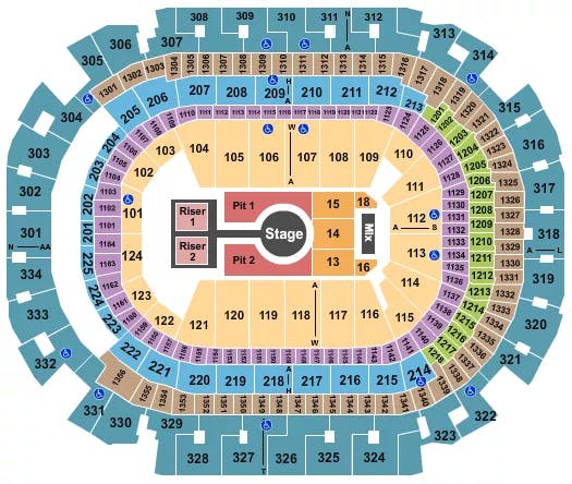  PESO PLUMA Seating Map Seating Chart