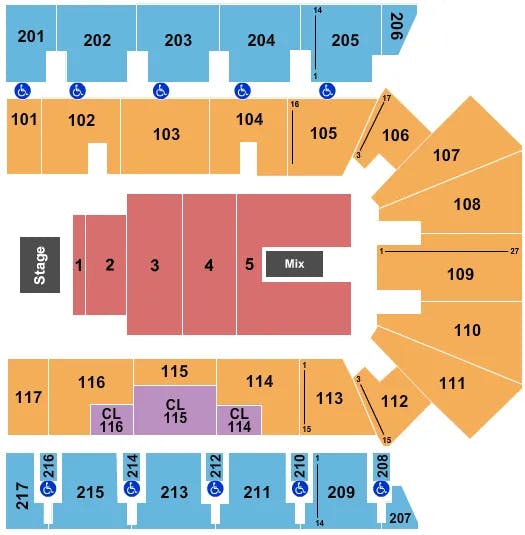  TIM TEBOW Seating Map Seating Chart