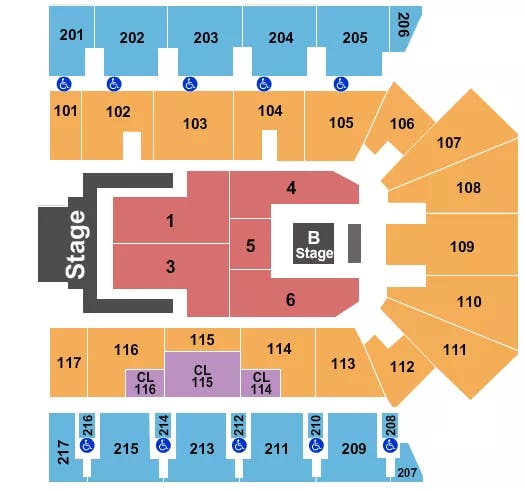  JELLY ROLL Seating Map Seating Chart