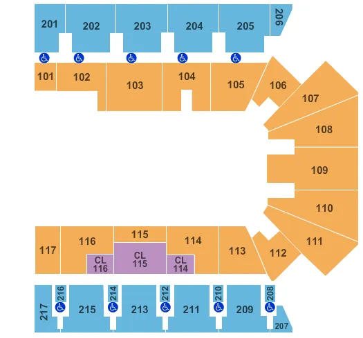  MONSTER JAM Seating Map Seating Chart