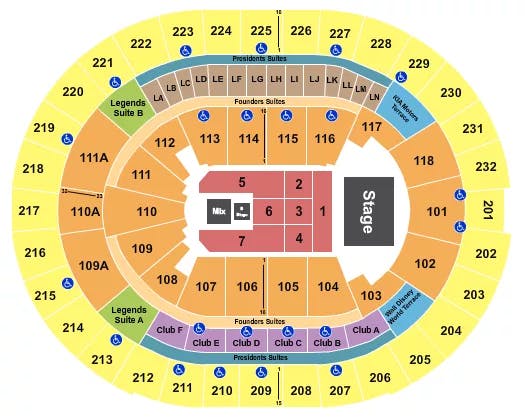  MARC ANTHONY Seating Map Seating Chart