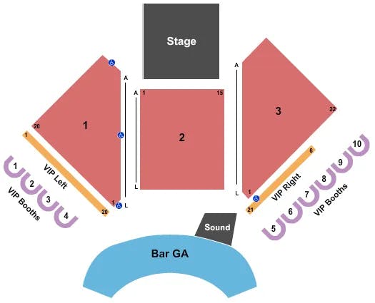 ANTHEM HARD ROCK HOTEL CASINO ENDSTAGE 2 Seating Map Seating Chart