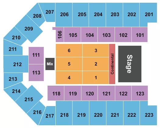  COMEDY Seating Map Seating Chart