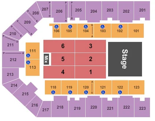  END STAGE 2 Seating Map Seating Chart