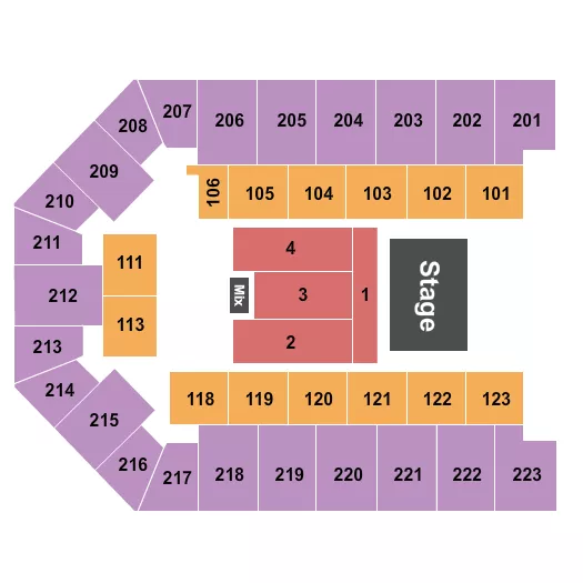  END STAGE 6 Seating Map Seating Chart