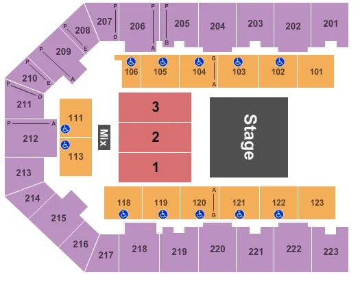  NEWSBOYS 2 Seating Map Seating Chart