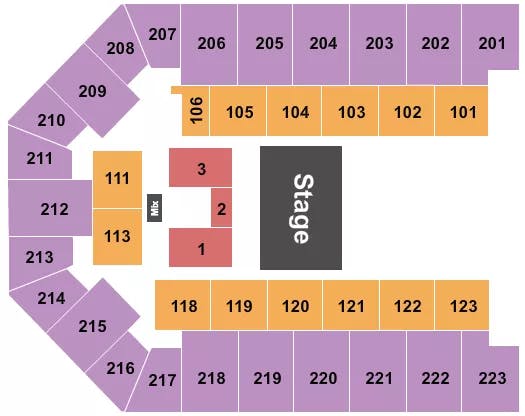  QUARTER HOUSE Seating Map Seating Chart