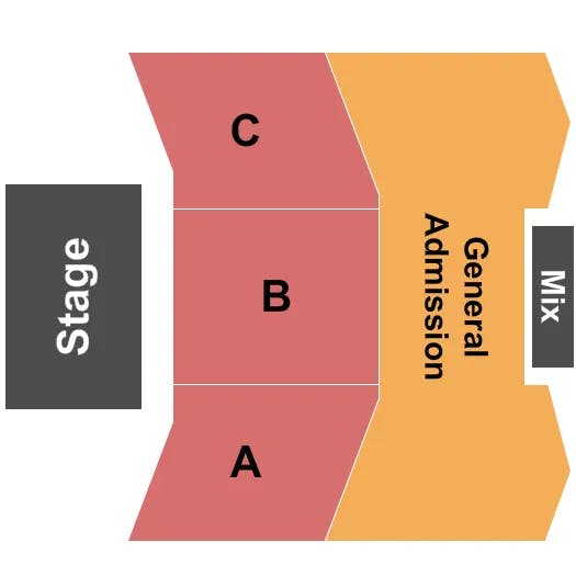  ENDSTAGE GA Seating Map Seating Chart