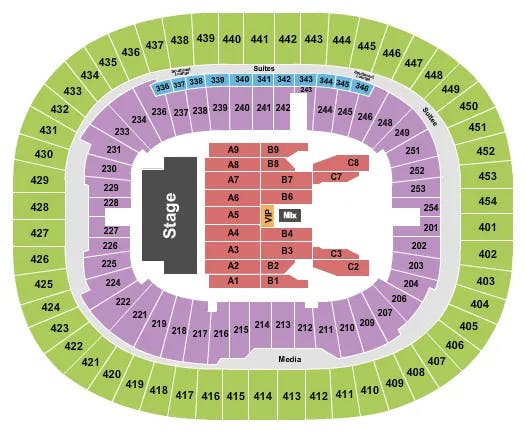  ELTON JOHN Seating Map Seating Chart