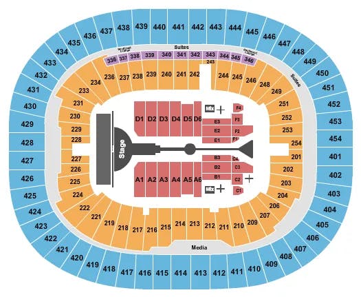  THE WEEKND Seating Map Seating Chart