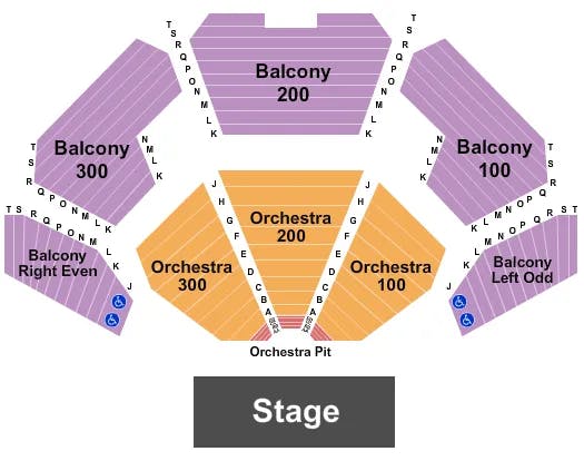  END STAGE Seating Map Seating Chart