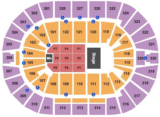  ENDSTAGE 4 Seating Map Seating Chart