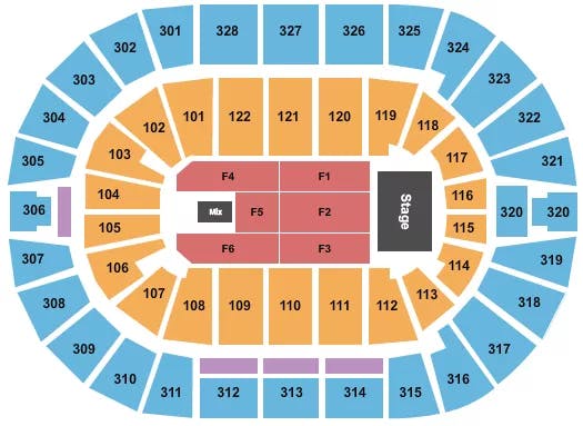  ENDSTAGE 6 Seating Map Seating Chart