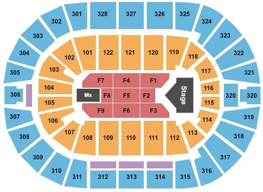  JELLY ROLL Seating Map Seating Chart