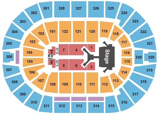  JONAS BROTHERS 2 Seating Map Seating Chart