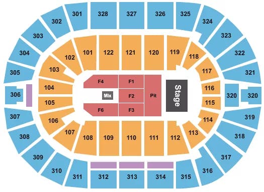  KORN Seating Map Seating Chart