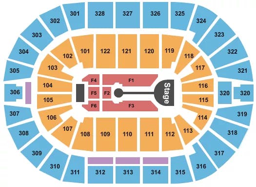  LAUREN DAIGLE Seating Map Seating Chart