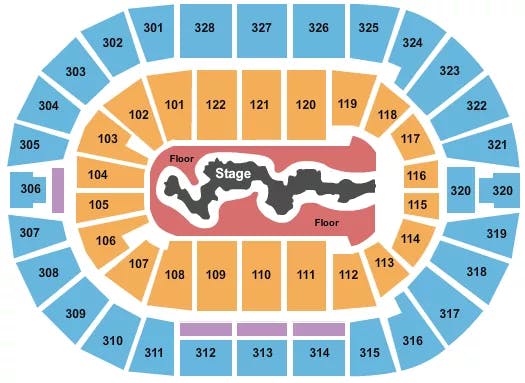  TRAVIS SCOTT Seating Map Seating Chart