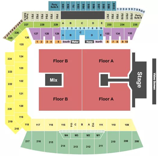  KRAZY SUPER CONCERT Seating Map Seating Chart