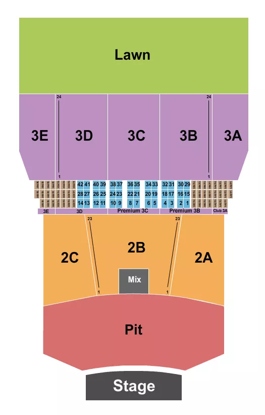  ENDSTAGE BIG GA PIT 2 Seating Map Seating Chart