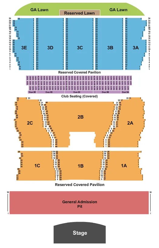  ENDSTAGE GA PIT 4 Seating Map Seating Chart