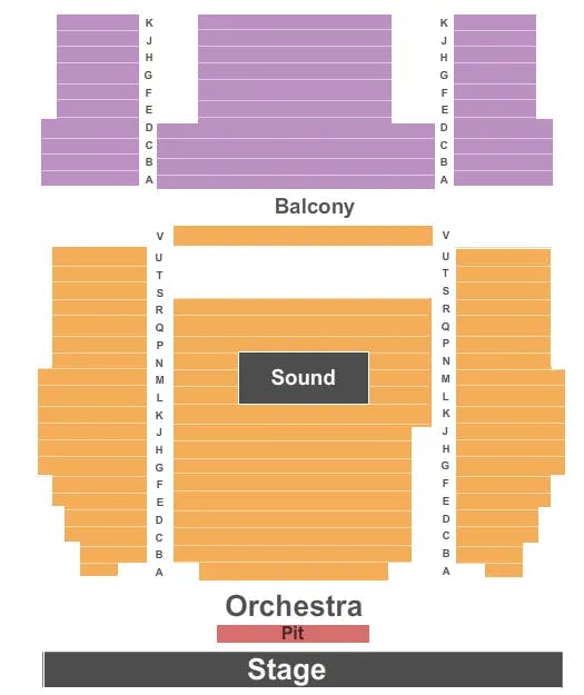 BEACON THEATRE VA END STAGE Seating Map Seating Chart