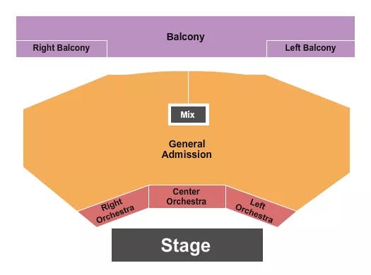 BELASCO THEATER LA END STAGE 2 Seating Map Seating Chart