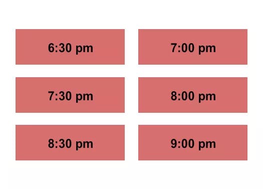  TIMED ENTRY Seating Map Seating Chart